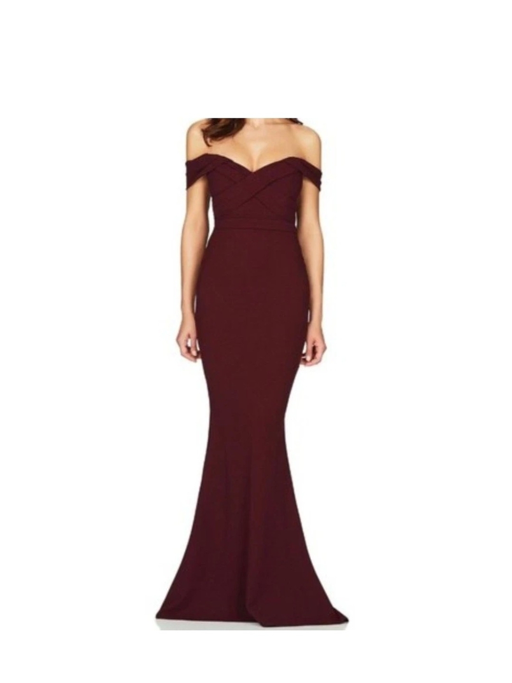 Nookie NWT Camille Gown Off Shoulder XL Mermaid Dress Sweetheart Homecoming Glam